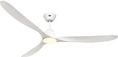 Obrázek produktu pro Energeticky úsporný stropní ventilátor s LED osvětlením a dálkovým ovládáním Eco Genuino-L matně bílý 180 cm