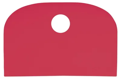 Zdjęcie produktu dla Łopatka do ciasta Schlesinger, czerwona, LDPE, 148 x 99 x 2 mm
