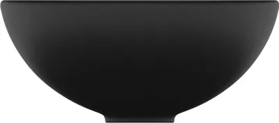 Obrázek produktu pro vidaXL umyvadlo Round Matt Black 32,5x14 cm Keramika