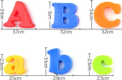 Produktbild von Kinder pädagogisches Lernspielzeug, Magnete Buchstaben Zahlen Symbole Spielzeug