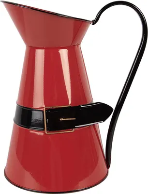 Zdjęcie produktu dla Clayre & Eef Karafka dekoracyjna 22x17x27 cm czerwona metalowa