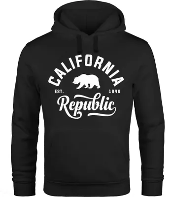 Produktbild von Hoodie Herren California Republic Kapuzen-Pullover Männer Neverless® schwarz M