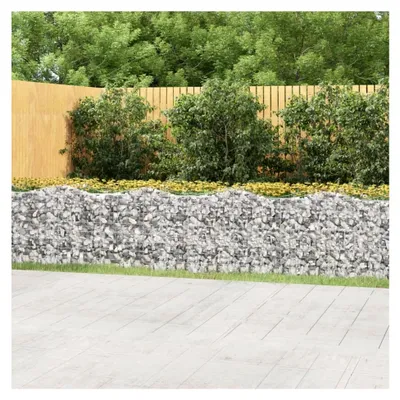 Produktbild von Gewölbtes Gabionen-Hochbeet 800x100x100 cm aus verzinktem Eisen