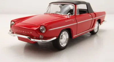 Produktbild von Welly 24068HR Renault Caravelle Cabrio Softtop geschlossen 1959 rot 1:24