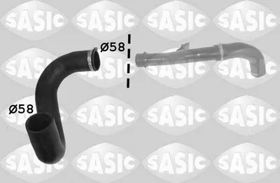 Produktbild von SASIC 3336309 Turbo Ladeluftschlauch für FIAT Ducato Kastenwagen (250, 290) Ducato Pritsche / Fahrgestell (250, 290) Ducato Bus (250, 290)