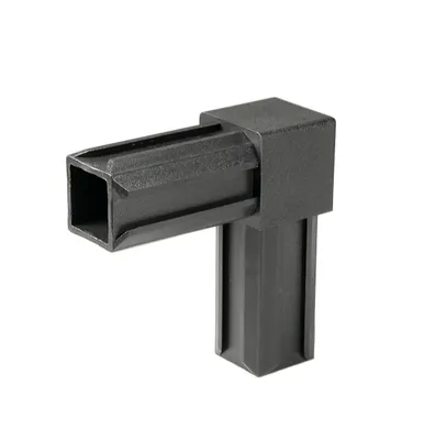 Image de Alberts 859916 Raccord de tube XD, 90°, plastique, noir, 30 x 30 x 2,0 mm, set de 10 pièces