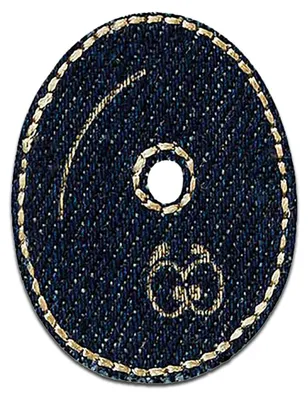 Produktbild von Zahl 0 - 2.4 x 3.3 cm: Zahl/Ziffer Blau - Aufnäher, Bügelbild, Aufbügler, Applikationen, Patches, Flicken, Zum Aufbügeln