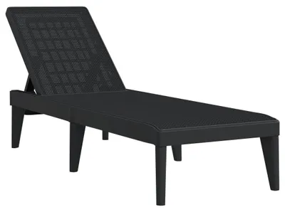 Produktbild von vidaXL Sonnenliege Anthrazit 186x60x29 cm PP