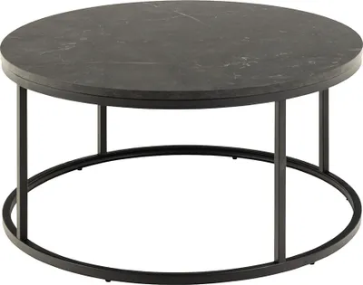 Produktbild von Smuk Couchtisch Ø 80 cm Rowan Marmor Schwarz