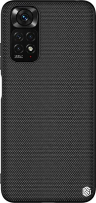 Zdjęcie produktu dla Nillkin Textured Case wzmocnione etui z żelową ramką kompatybilne z Xiaomi Redmi Note 11S / Note 11 czarny
