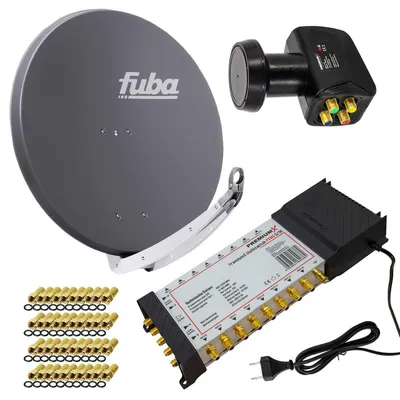 Produktbild von PremiumX SAT Anlage Fuba DAA 850 A Antenne 5/16 Multischalter LNB F-Stecker