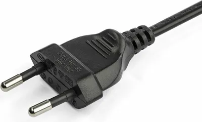 Image de StarTech.com 2m (6ft) Laptop Power Cord, EU Plug to C7, 2.5A 250V, 18AWG, Notebook / Laptop Replacement AC Power Cord, Printer/Power Brick Cord, Europlug to IEC 60320 C7