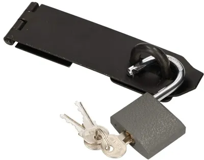 Produktbild von KOTARBAU® Überfalle Mit Vorhängeschloss Verschiedene Gr.Überfallscharnier 170 mm