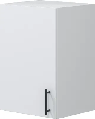 Produktbild von Hängeschrank >KIRA< in Weiß glänzend/Mattweiß - 40x59x34 (BxHxT)