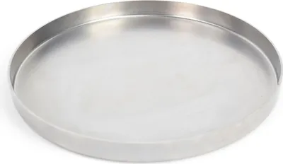 Produktbild von Edelstahl Grillplatte - Plancha Rund 40cm - Massiver Edelstahl für Kohle und Gasgrills
