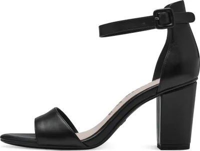 Immagine prodotto di Tamaris sandalo donna in pelle con tacco chiuso 1-28326-42, Taglia:42 EU, Colore:Nero