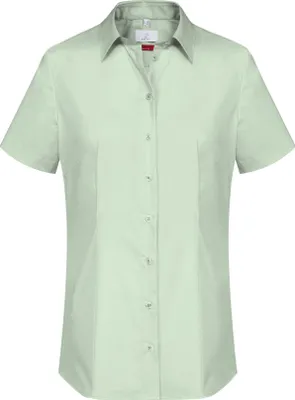 Produktbild von Greiff Essentials BASIC Damen Bluse Kurzarm Kent Regular-Fit Mint 42