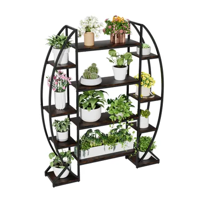 Produktbild von FATIVO Blumenständer 8 Ebenen, Pflanzenregal 178cm Hoch Pflanzenständer Blumenregal für Indoor Balkon Boden Wohzimmer