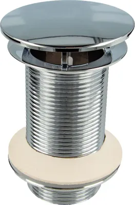 Immagine prodotto di Valvola di scarico tecuro Design da 1 1/4 pollici, non chiudibile, per lavabo, in acciaio inossidabile cromato