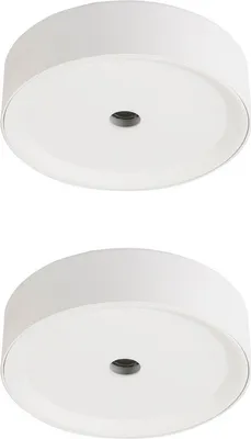 Produktbild von 2er Set LED Deckenleuchte, Aluminium, weiß, D 15 cm