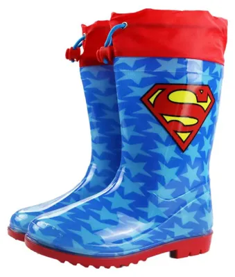 Produktbild von DC Comics Superman Kinder Stiefel Gummistiefel Regenstiefel – 25/26