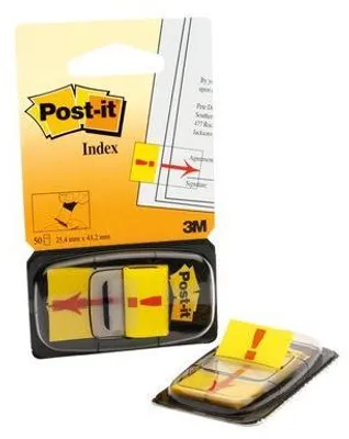 Produktbild von 3M Post-it Index 680-33 Haftstreifen gelb 25,4×43,2 mm 50 Blatt