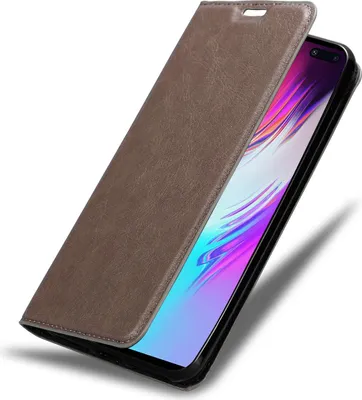 Produktbild von Cadorabo Hülle für Samsung Galaxy S10 5G Schutz Hülle in Braun Handyhülle Etui Case Cover Magnetverschluss