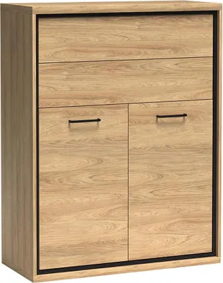 Produktbild von MIRJAN24 Kommode Mediolan 06, Stilvoll Highboard mit zwei Schubladen (Hikora Natur)