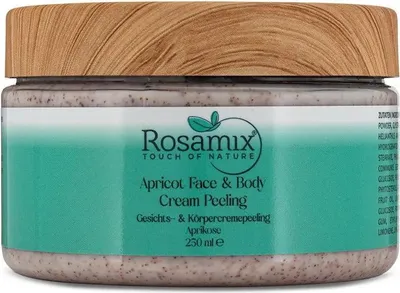 Produktbild von Rosamix Gesichts- & Körperpeeling Aprikose – sanfte kosmetische Pflege | 250 ml