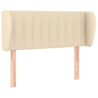 Produktbild von vidaXL Kopfteil mit Ohren Creme 83x23x78/88 cm Stoff