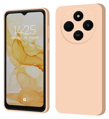 Produktbild von Hülle für Xiaomi Redmi 14C Case Cover Bumper Smartphone Softgrip Schutzhülle Farbe: Rosa