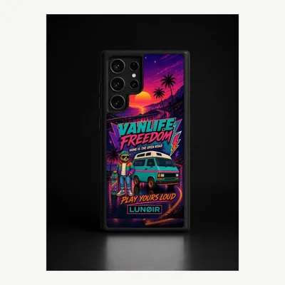 Imagen del producto de Funda para Samsung S22 Ultra, carcasa protectora para teléfono móvil con diseño "Vanlife" – LUNØIR ©