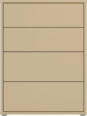 Produktbild von Schubkastenkommode >ALICE SPRINGS< in Buttergelb - 74,5x99,1x34,9cm (BxHxT)