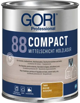 Produktbild von GORI Professional 88 COMPACT, Mittelschicht-Holzlasur, eiche, 0,75 l