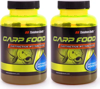 Produktbild von Tandem Baits 2-er Set Carp Food Attract Booster Fish Flavour Mix, Karpfen Angeln ohne Mühe, Köder zum Große-Fische-Angeln, Karpfenzubehör für Profis & Hobby-Angler 3 ml