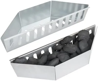Produktbild von Holzkohlekorb für Weber Grill - BBQ Zubehör für 57 cm Kugelgrills - Kohlekörbe und Kohleschale - Kompatibel mit Weber 7403 und One-Touch Holzkohlegrills