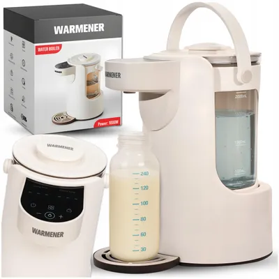 Warmener Heißwasserspender für Babynahrung, 1000 W, 2-l-Glasbehälter, 35–100 °C