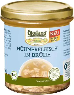 Produktbild von Hühnerfleisch in Brühe 320ml