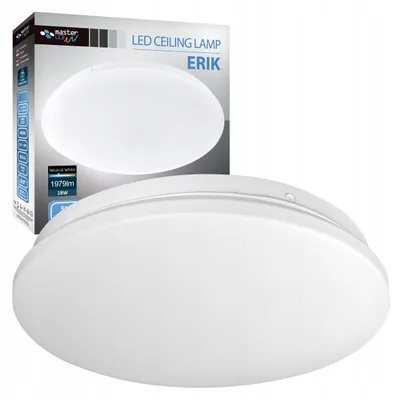 Produktbild von MasterLED LED Deckenleuchte 18W 4000K IP44 Rund Weiß Badezimmer Küche
