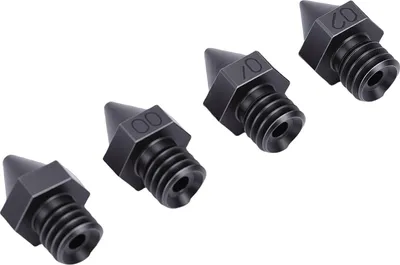 Produktbild von 4 Stück 3D-Drucker-Düsenersatz für Raise3D 3D-Drucker 0,2 mm 0,4 mm 0,6 mm 0,8 mm Extruderdüse aus gehärtetem Stahl