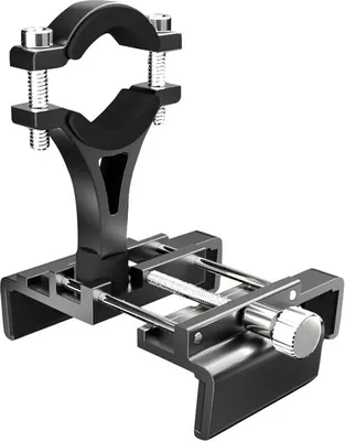 Image de Support de téléphone portable pour vélo avec rotation libre réglable à 360 ° anti-shake, pour moto, scooter, support de téléphone portable VTT
