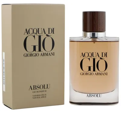 Produktbild von Giorgio Armani Acqua di Giò Absolu, Männer, 75 ml, Nicht nachfüllbare Flasche, Marine, Labdanum, Patschuli