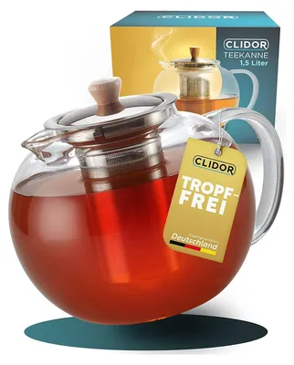 Produktbild von Clidor Teekanne mit Siebeinsatz 1,5 Liter