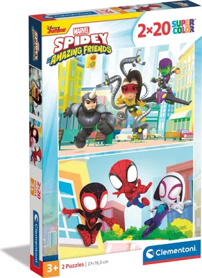 Produktbild von Kinderpuzzle Supercolor - Spidey und seine Freunde