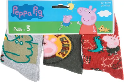 Produktbild von Babysocken Peppa - 3er-Set - 31-34 - Khaki,Braun,Grau