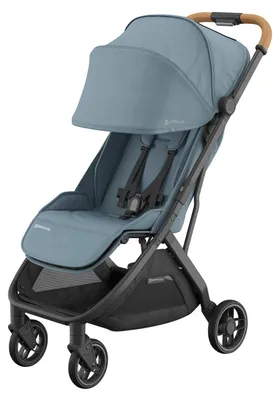 Produktbild von UPPAbaby Buggy - MINU V3 - Dillan Stone Blue/Carbon Rahmen Mit Sandbraun Leder