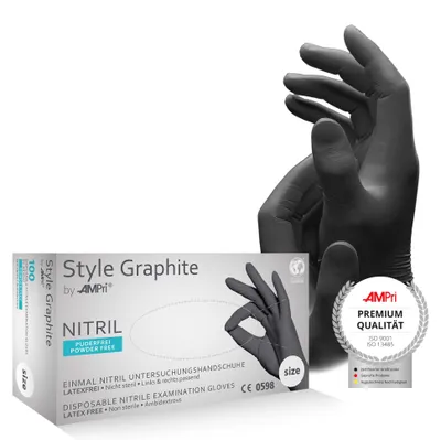 Produktbild von Style Graphite - Nitril-Untersuchungshandschuh - XL - 100 Stk.