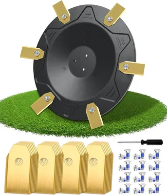 Produktbild von PromoHome® 30 Klingen Robotermäher Zubehör für ECOVACS Goat O500, O800, O1200, G1-800, G1-2000, G1 Premium - mit 30 Messern und Schrauben