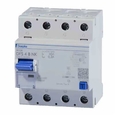 Produktbild von Doepke 09136995, Fehlerstromschutzschalter, Typ B, 10000 A, IP20