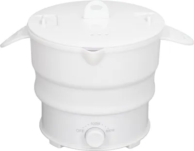 Obrázek produktu pro Skládací elektrický vařič 800W 1,2L cestovní hrnec pro kempování Kancelář Hotel Nudlová polévka EU zástrčka 220V
